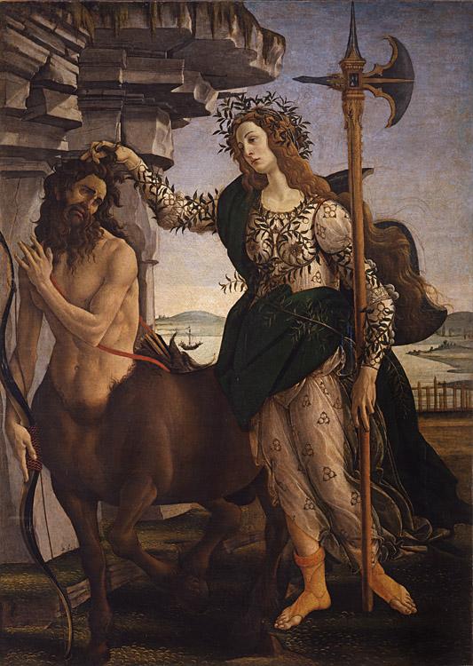 Sandro Botticelli Pallas and the Centaur (mk08)